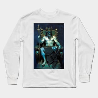 Poseidon, God of the Ocean Long Sleeve T-Shirt